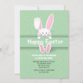 Cute Easter Bunny Invitation Kaart (Voorkant)