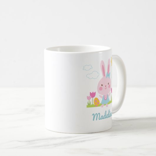 Cute Easter Bunny Koffiemok (Voorkant rechts)