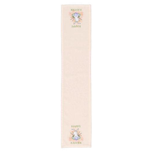 Cute Easter Bunny Korte Tafelloper (Voorkant)