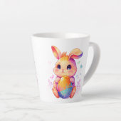  Cute Easter Bunny Latte Mug – Adorable Pastel Rab Mok (Rechterhoek)