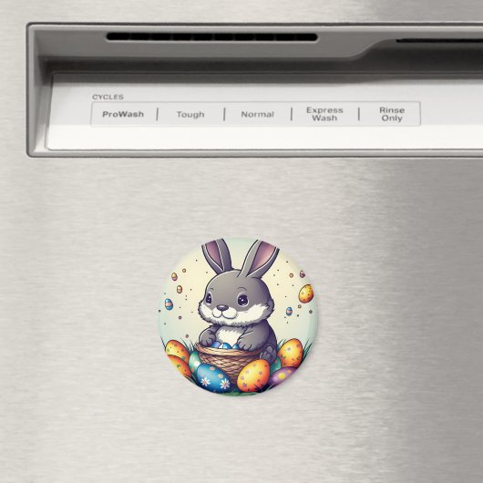 Cute Easter Bunny Magneet (Insitu (Vaatwasser))