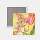 Cute Easter Bunny Magneet (Voorkant / Achterkant)