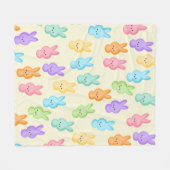 Cute Easter Bunny Marshmallow-behandelingen Fleece Deken (Voorkant (Horizontaal))