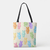 Cute Easter Bunny Marshmallow-behandelingen Tote Bag (Achterkant)