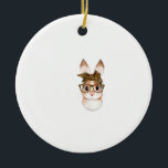 Cute Easter Bunny Mom Easter Leopard Year of The R Keramisch Ornament<br><div class="desc">Cute Easter Bunny Mom Easter Leopard Year of The Rabbit T-Shirt Small</div>