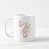 Cute Easter Bunny Mug with Pastel Balloons Koffiemok (Links)