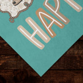 Cute Easter Bunny n Animal Print Brown Bows Teal  Tissuepapier