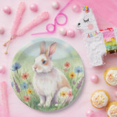 Cute Easter Bunny paper plates Papieren Bordje (Feest)