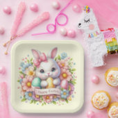 Cute Easter Bunny Papieren Bordje (Feest)