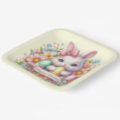 Cute Easter Bunny Papieren Bordje (Gebogen)