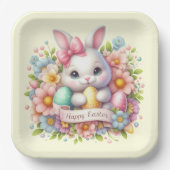 Cute Easter Bunny Papieren Bordje (Voorkant)