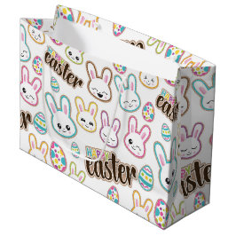 Cute Easter Bunny-patroontas Groot Cadeauzakje