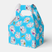 Cute Easter Bunny Pattern Bedankdoosjes (Achterkant)