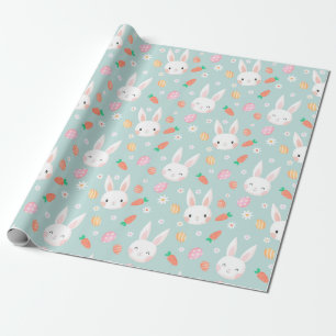 Cute Easter Bunny Pattern Cadeaupapier
