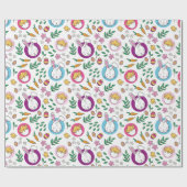 Cute Easter Bunny Pattern Cadeaupapier (Vlak)
