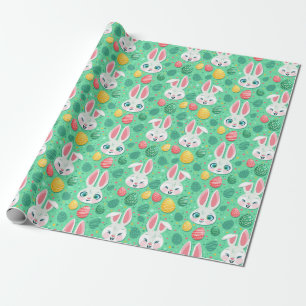 Cute Easter Bunny Pattern Cadeaupapier