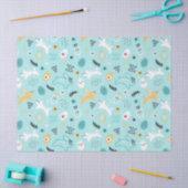 Cute Easter Bunny Pattern Kawaii Rabbits Eggs  Tissuepapier (Craft)