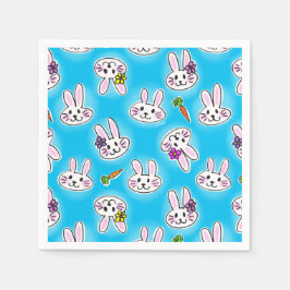 Cute Easter Bunny Pattern Servet