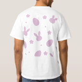 Cute Easter Bunny Pattern Shirt – Pastel Bunny & E (Achterkant)