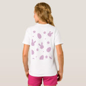 Cute Easter Bunny Pattern Shirt – Pastel Bunny & E (Achterkant volledig)