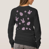 Cute Easter Bunny Pattern Shirt – Pastel Bunny & E (Achterkant)