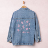 Cute Easter Bunny Pattern Shirt – Pastel Bunny & E Denim Jacket (Hangar)