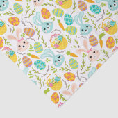 Cute Easter Bunny Pattern Tissuepapier (Detail)