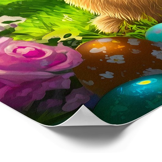 Cute Easter Bunny Poster (Hoek)