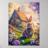 Cute Easter Bunny Poster (Voorkant)
