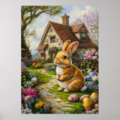 Cute Easter Bunny Poster (Voorkant)