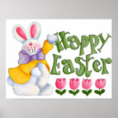 Cute Easter Bunny Poster (Voorkant)