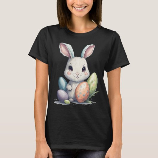 Cute Easter Bunny Pun Easter Eggs T-shirt (Voorkant)