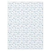 Cute Easter Bunny Rabbit Blue White Tea Pot Eggs Tafelkleed (Voorkant)