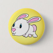 Cute Easter Bunny Rabbit Button (Voorkant)