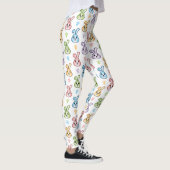Cute Easter Bunny Rabbit Pattern | FEESTDAGEN Leggings (Rechts)