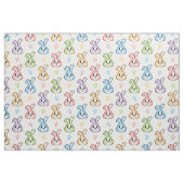 Cute Easter Bunny Rabbit Pattern | FEESTDAGEN Stof (Fat Quarter)