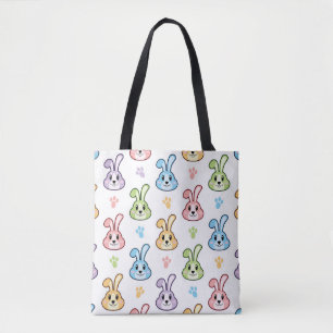 Cute Easter Bunny Rabbit Pattern   FEESTDAGEN Tote Bag