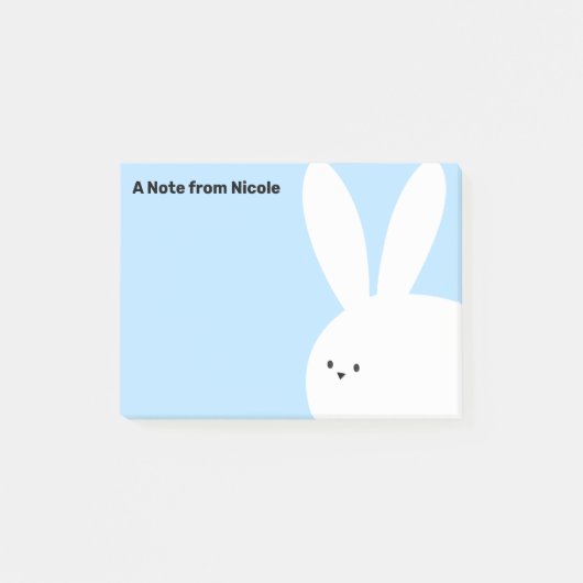Cute Easter Bunny Rabbit Post-it® Notes (Voorkant)