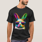 Cute Easter Bunny Rabbit wearing Sunglasses T-shirt (Voorkant)