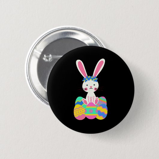 Cute Easter Bunny Ronde Button 5,7 Cm (Voorkant /achterkant)