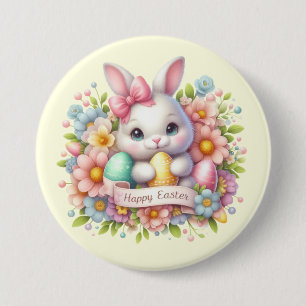 Cute Easter Bunny Ronde Button 7,6 Cm