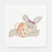 Cute Easter Bunny Servet (Voorkant)