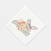 Cute Easter Bunny Servet (Hoek)