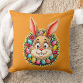 Cute Easter Bunny – Spring Flowers almofada Kussen (Deken)