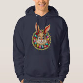Cute Easter Bunny – Spring Flowers moletom Hoodie (Voorkant)