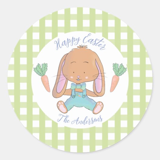Cute Easter Bunny Sticker (Voorkant)