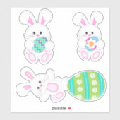 Cute Easter Bunny Sticker (Vel)