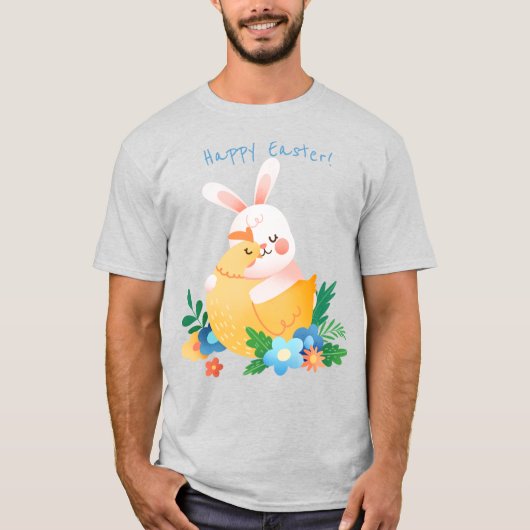 Cute Easter Bunny T-shirt (Voorkant)