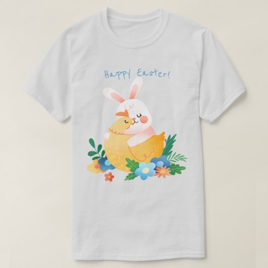 Cute Easter Bunny T-shirt (Design voorkant)