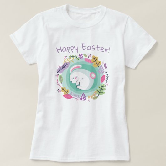 Cute Easter Bunny T-shirt (Design voorkant)